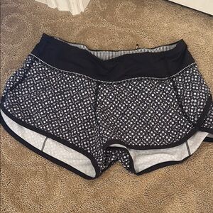 Black and white Lululemon shorts